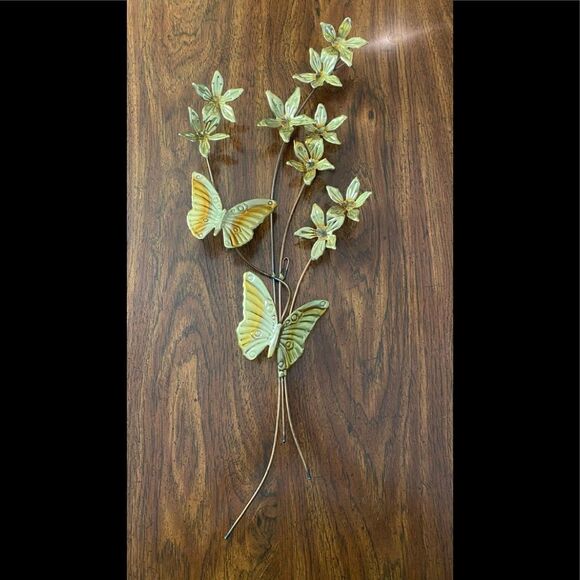 Vintage home interiors brass and copper butterflies - Picture 1 of 4